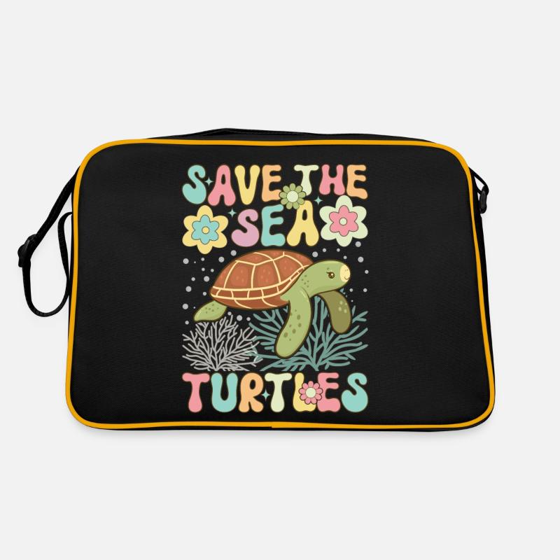 Groovy Turtle Lover Retro Bag