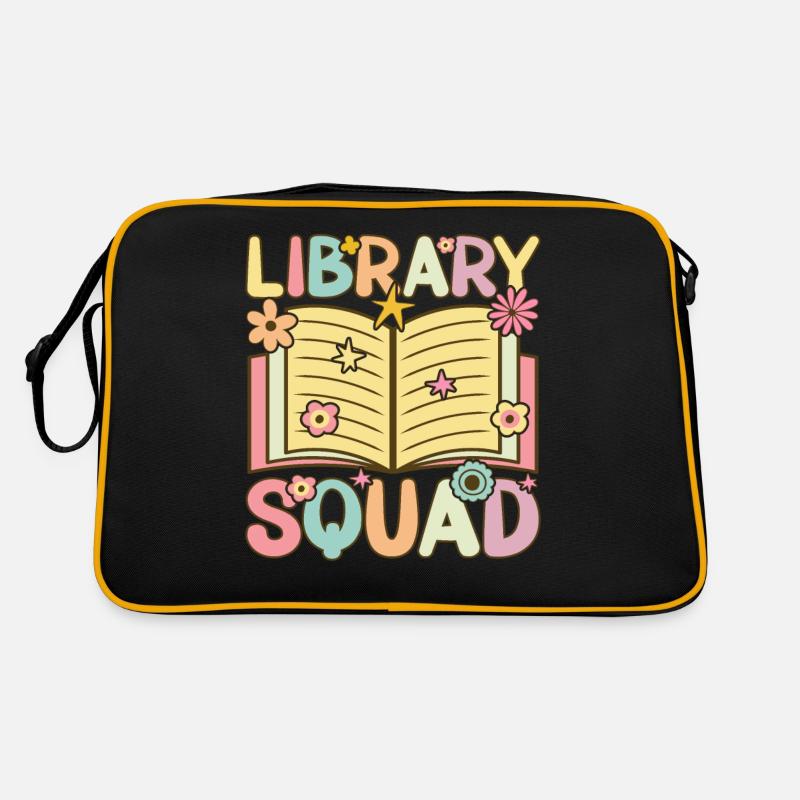 Groovy Book Reader Bibliothekar Retro Tasche
