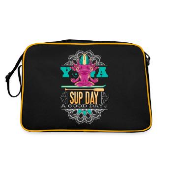 SUP paddleboarding Stand Up Paddle Axolots Yoga - Retro Bag - black/gold - Back