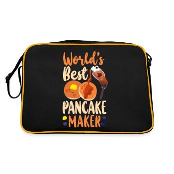 Pancake Lover Kids World's Best - Retro Bag - black/gold - Back