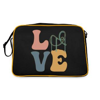 LOVE Roller Coaster Amusement Park - Retro Bag - black/gold - Back