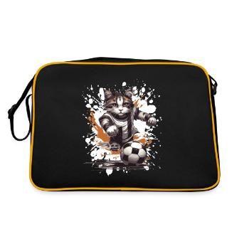 Équipe sportive de football chat - Sac Retro - noir/or - Dos