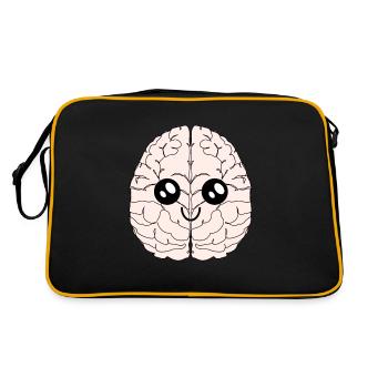 Autisme cérébral Asperger Kavaii Intelligence - Sac Retro - noir/or - Dos