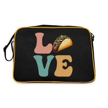 LOVE Tacos Cuisine mexicaine - Sac Retro - noir/or - Dos