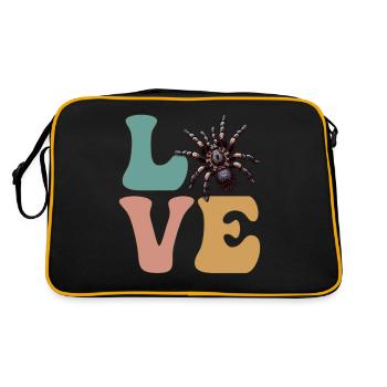 AMOUR Tarentule Araignée - Sac Retro - noir/or - Dos
