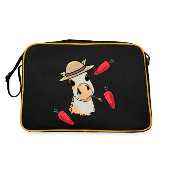 Foal, Baby, Horse, Child, Pony, Toddler, Turnip, Horses - Retro Bag - black/gold - Back