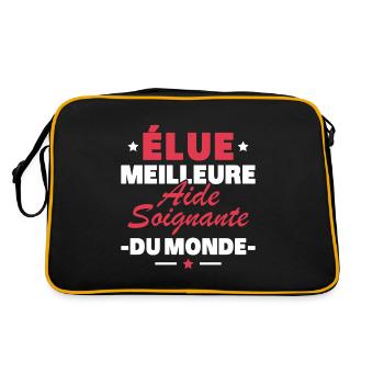 Élue meilleure aide soignante du monde - Sac Retro - noir/or - Dos