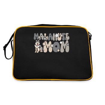 Malamute d’Alaska Groovy Malamute Maman - Sac Retro - noir/or - Dos