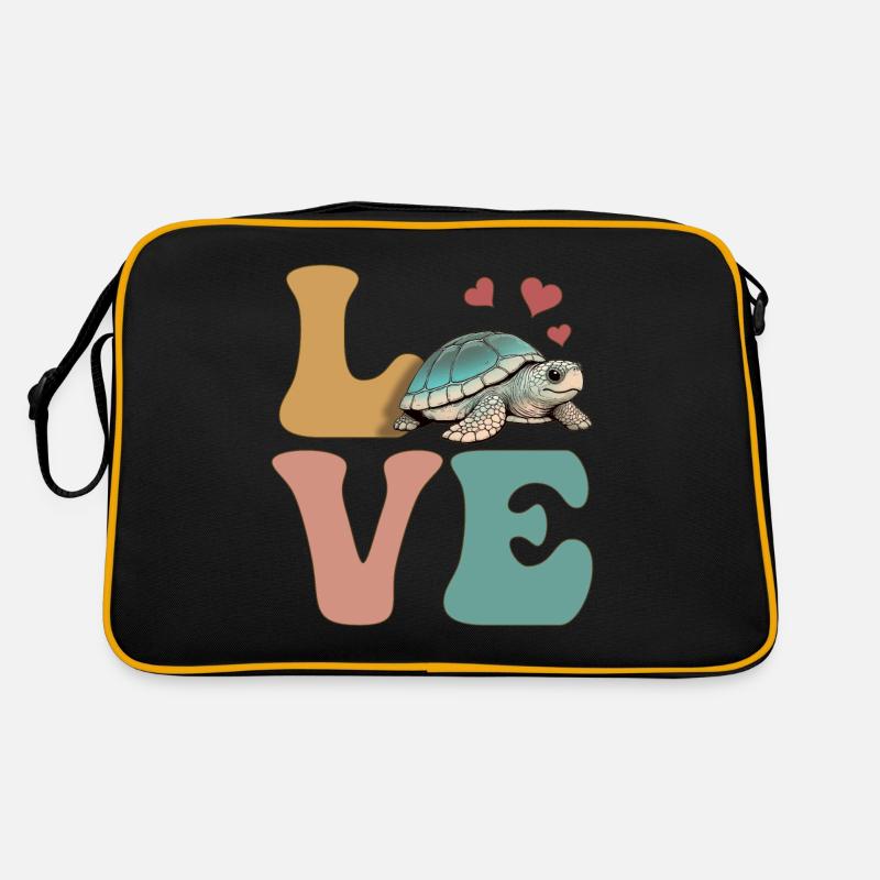 LOVE Turtle Sea Turtle Lover Ozea Retro Bag