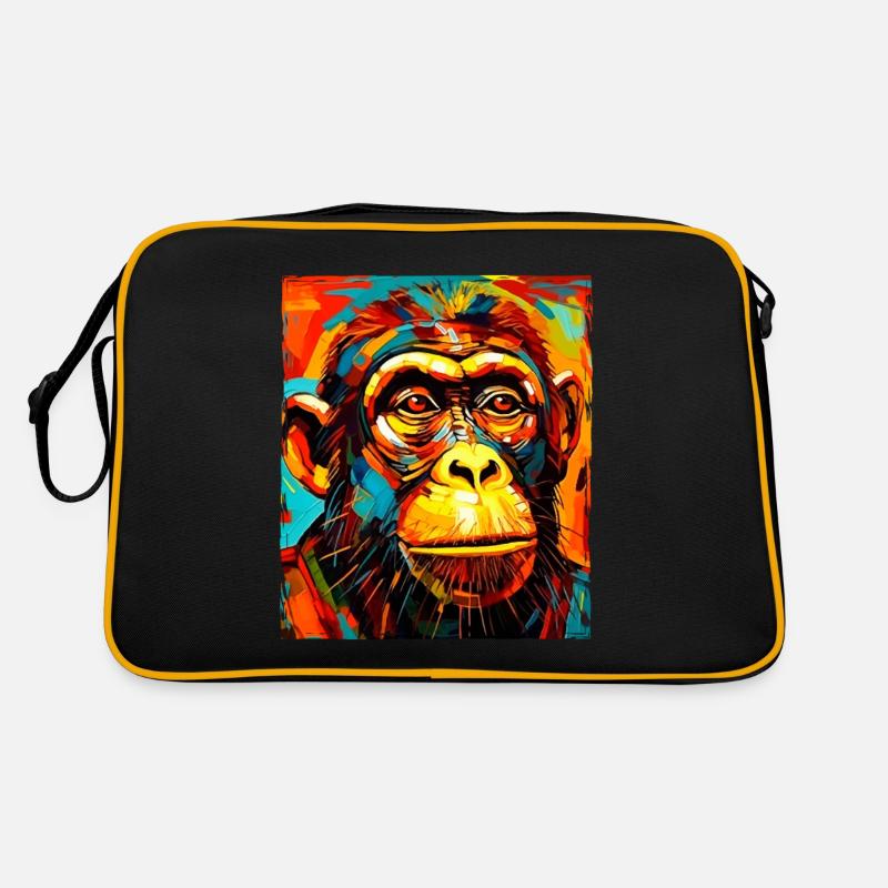 Portrait de singe Sac Retro