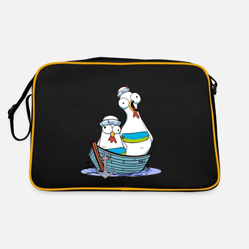 Chicken Sailor Sailor Maritime Anchor Ahoy Voyage Retro Bag