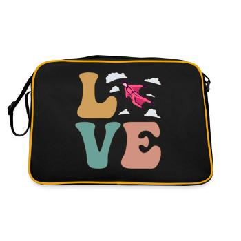 LOVE Wingsuit Flying Wingsuit Flyer Vol en parachute - Sac Retro - noir/or - Dos