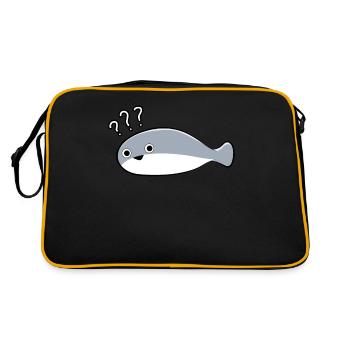 Sacambaspis Ancient Fish Meme Uncertain - Retro Bag - black/gold - Back