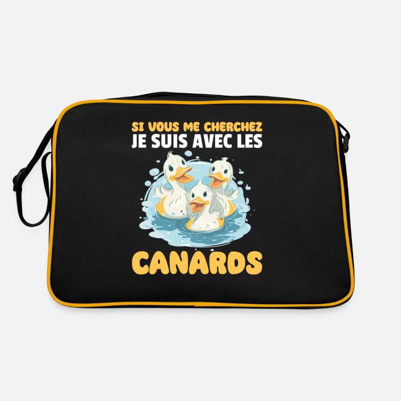 If you're looking for me, I'll be with the ducks Retro Bag