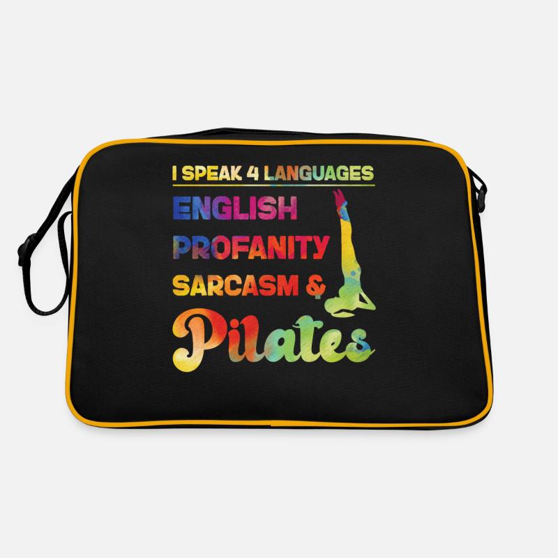 Pilates Instructor Teacher - Retro Tasche - Schwarz/Gold