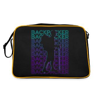 Backpacker Randonnée Randonnée Camping Rétro - Sac Retro - noir/or - Dos