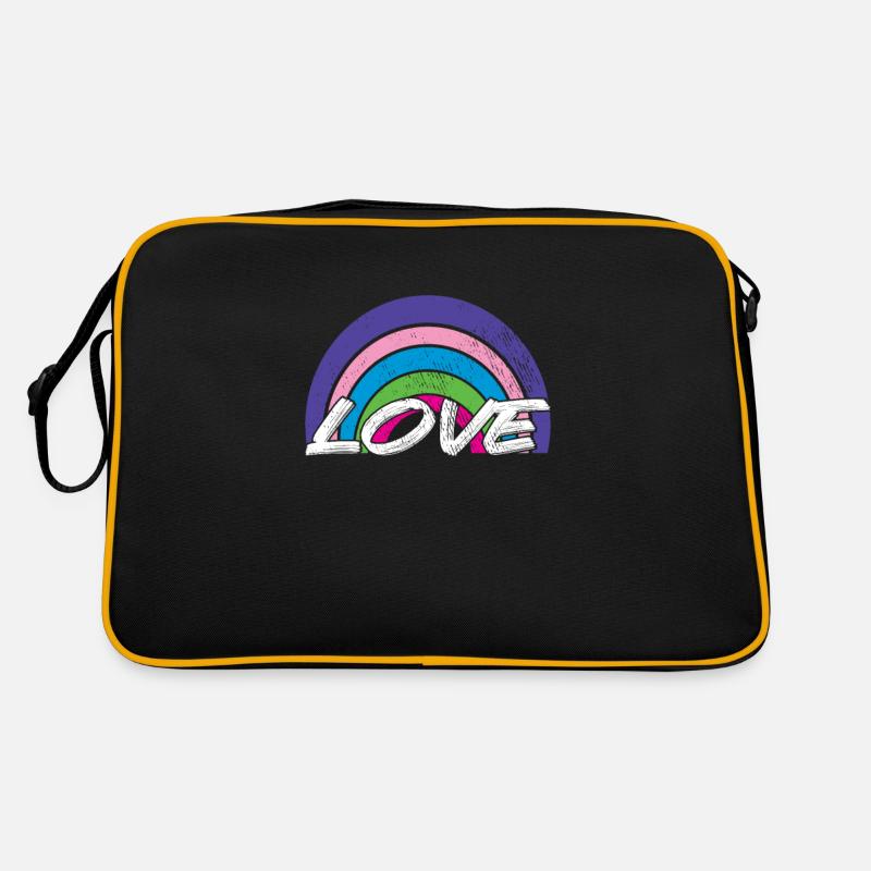 Love rainbow Retro Bag