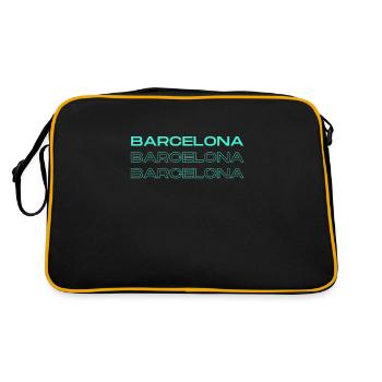 Barcelona - Retro Bag - black/gold - Back