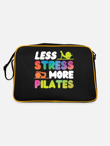 Pilates Instructor Teacher - Retro Tasche - Schwarz/Gold