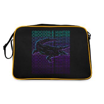 Chasseur de crocodiles Chasse au crocodile rétro - Sac Retro - noir/or - Dos