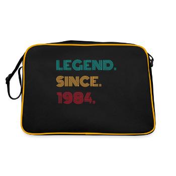 Legende seit 1984 Vinatge 1984 Geburtstagsgeschenk - Retro Tasche - Schwarz/Gold - Hinten