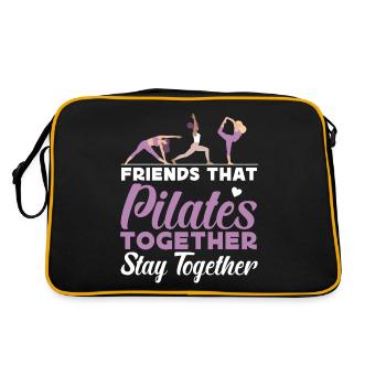 Pilates Instructor Teacher Friends - Retro Bag - black/gold - Back