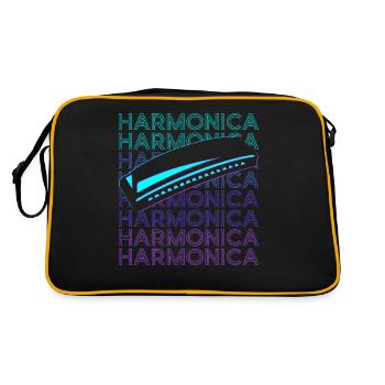 Harmonica Player Harmonica Player Retro - Retro Bag - black/gold - Back