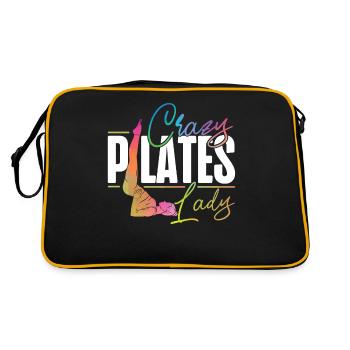 Pilates Instructor Teacher - Retro Tasche - Schwarz/Gold - Hinten