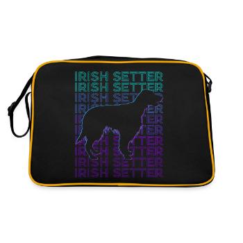 Irish Setter Dog Retro - Retro Bag - black/gold - Back