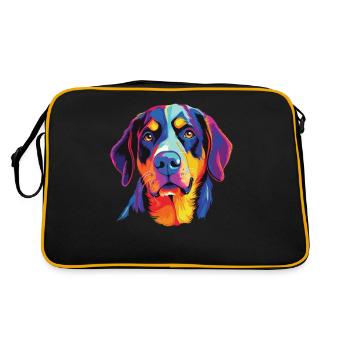 Aquarelle Colorée Grand Suisse - Sac Retro - noir/or - Dos