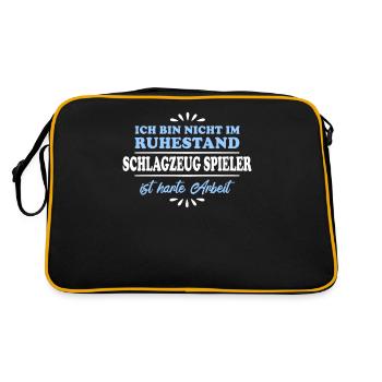 Retraité Retraité Jouer de la batterie - Sac Retro - noir/or - Dos