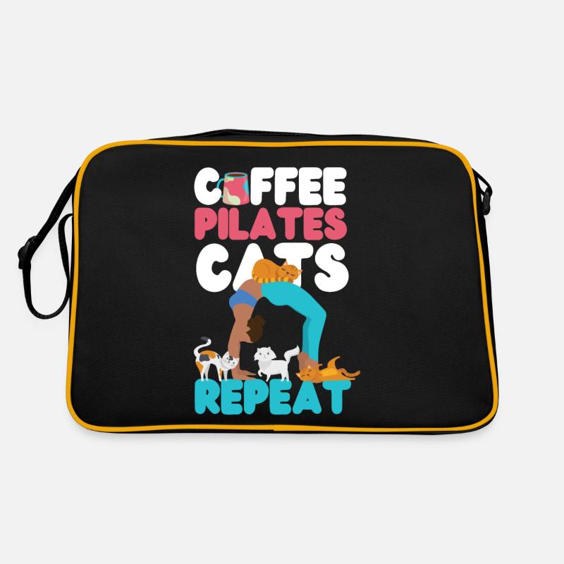 Instructeur de Pilates Professeur Café Sac Retro