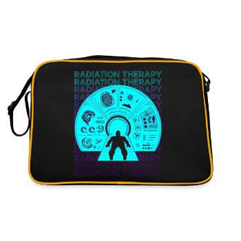 Radiation Therapy Radiation Therapist Retro - Retro Bag - black/gold - Back