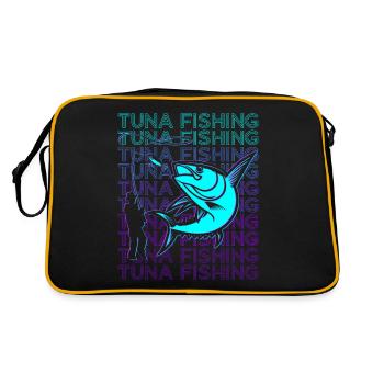 Tuna Fishing Bluefin Tuna Retro - Retro Bag - black/gold - Back