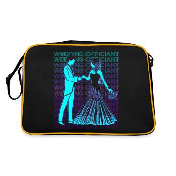 Célébrant de mariage Pasteur Hochzeit Ordained Ministe - Sac Retro - noir/or - Dos