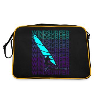 Windsurfer Windsurfing Windsurfing Retro - Retro Bag - black/gold - Back