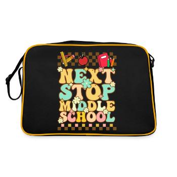 Next stop: Middle School, Elementary School - Retro Bag - black/gold - Back