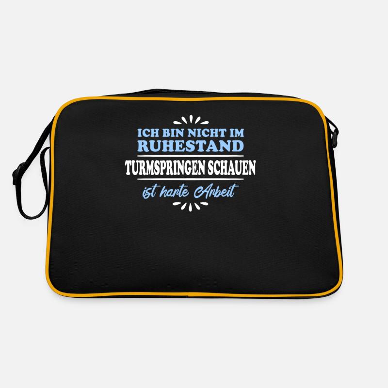 Retirement pensioner high diving Retro Bag