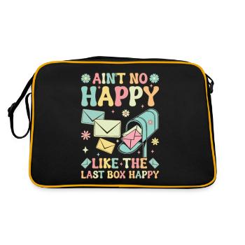 Postal Service Postal Worker Postman The Last Bo - Retro Bag - black/gold - Back