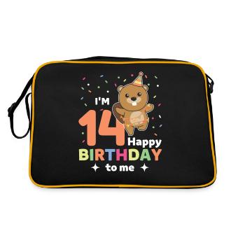 Castor pour les 14 ans pour les enfants de quatorze ans - Sac Retro - noir/or - Dos