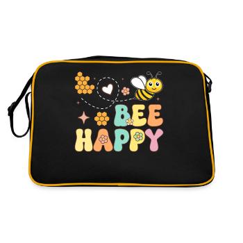 Abeille Apiculteur Heureux Apiculture - Sac Retro - noir/or - Dos
