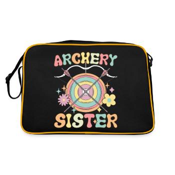 Tir à l’arc Soeur Groovy Tir à l’arc Fille - Sac Retro - noir/or - Dos
