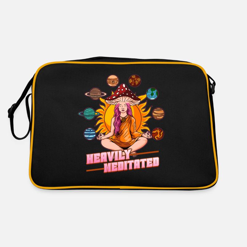 Champignons hippies champignons Tête de champignon psychédélique Sac Retro