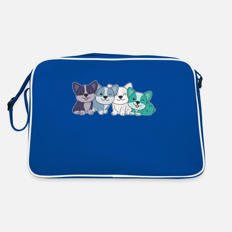 orienté aroace drapeau fierté LGBTQ chiens corgi mignons Sac Retro