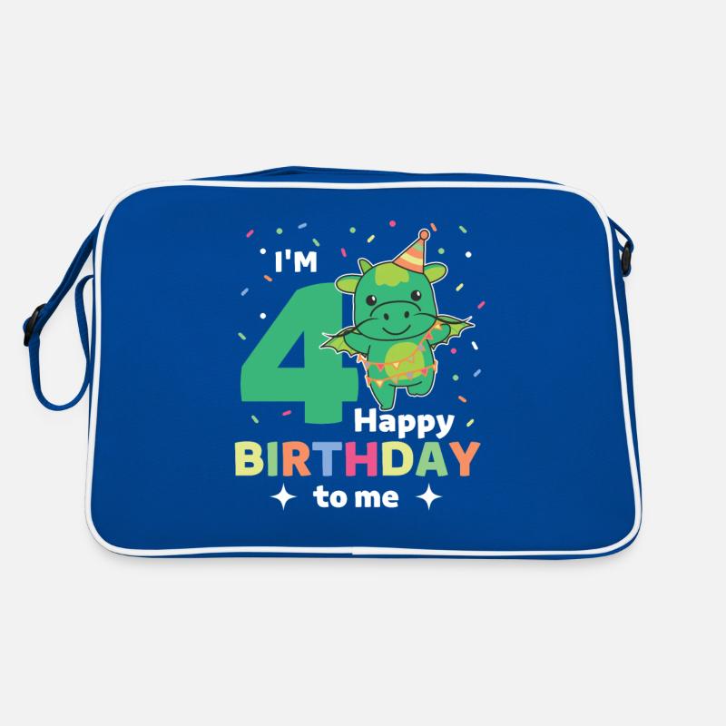 Dragon pour les enfants de 4 ans Sac Retro