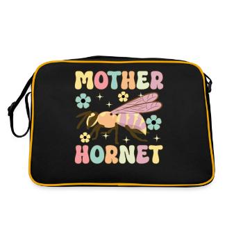 Mother Hornet Groovy Beekeeper Mother Beekeeping Bi - Retro Bag - black/gold - Back