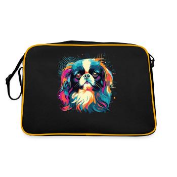 Watercolors Colorful Chin Water - Retro Bag - black/gold - Back