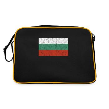 Drapeau de la Bulgarie - Sac Retro - noir/or - Dos