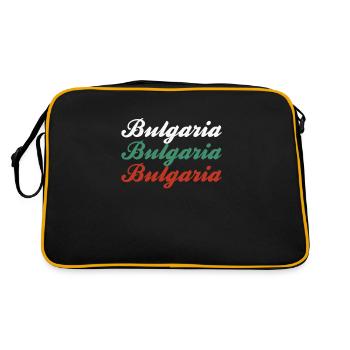 Bulgaria Bulgaria Lettering - Retro Bag - black/gold - Back