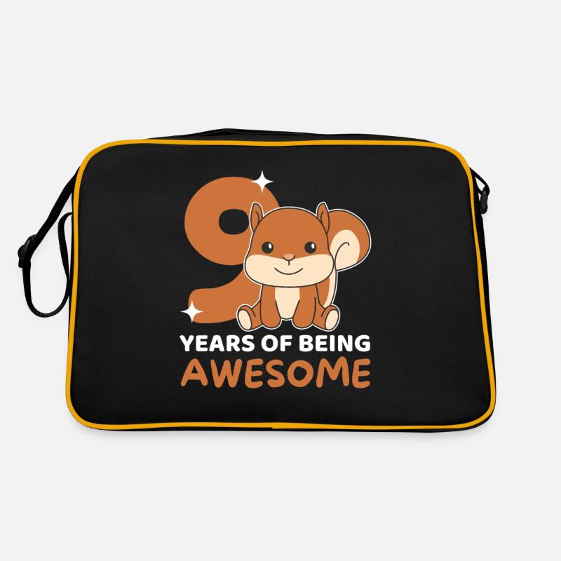 Écureuil pour les enfants de 9 ans neuf ans Sac Retro